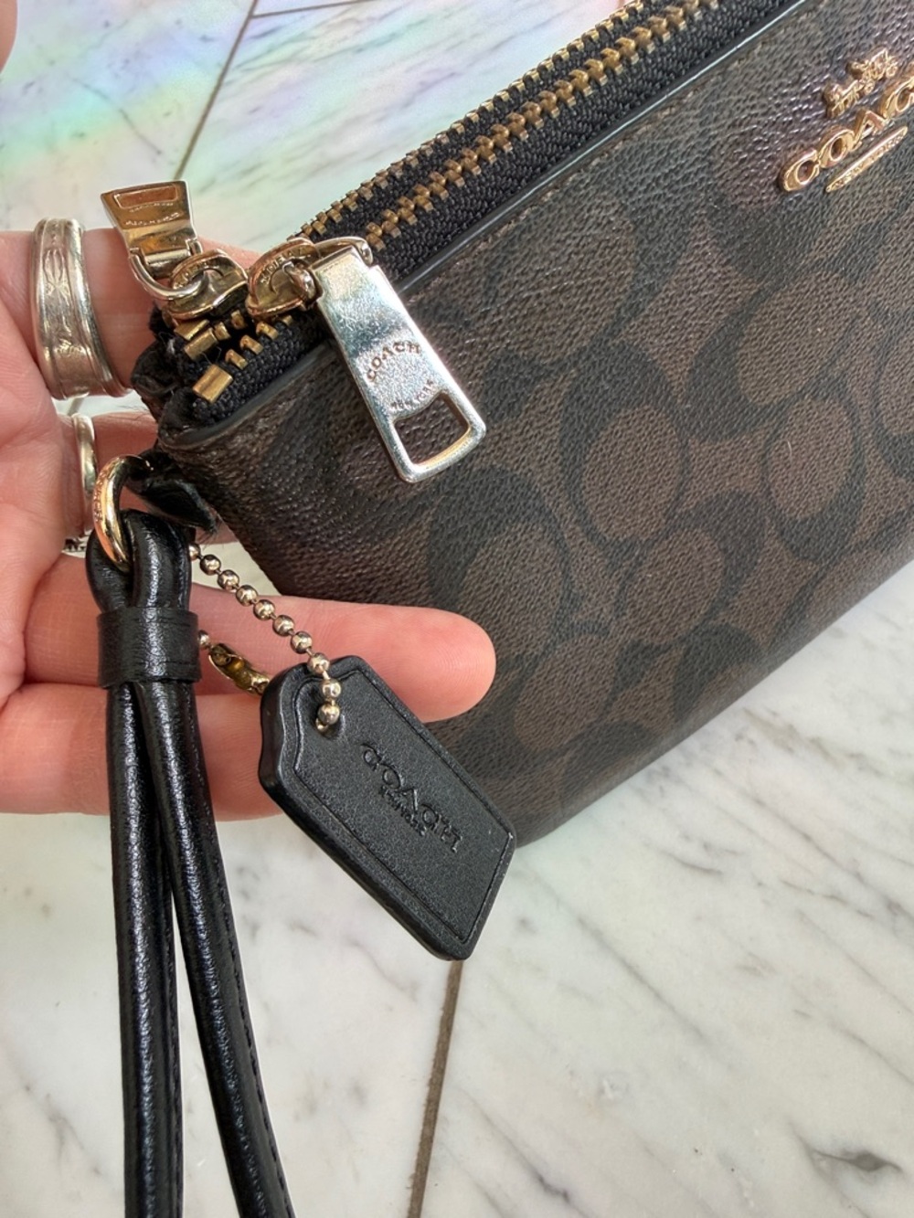 Coach Double Zip Wallet - Picture 6 of 12